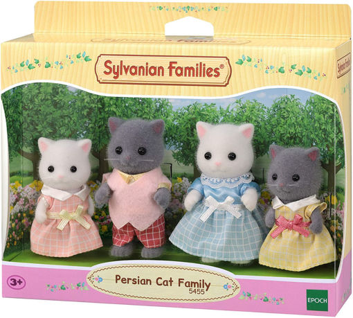Sylvanian Families , Persian Cat Family, 5455, משפ' סילבניאן , משפחת חתולים פרסיים