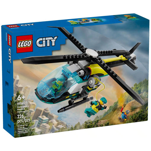 לגו מסוק חילוץ חירום , Emergency Rescue Helicopter , lego city , 60405