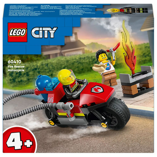 Lego City , Fire Rescue Motorcycle , אופנוע חילוץ מאש , לגו , 60410