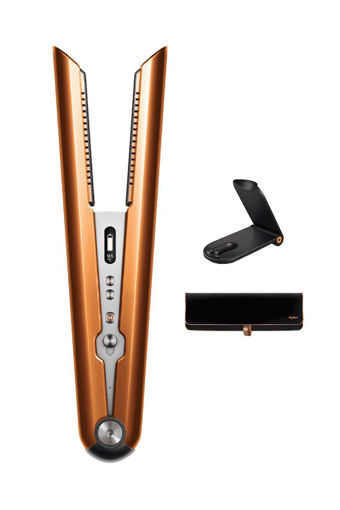 hair straightener dyson, dyson, corrale, מחליק שיער, בגווני נחושת