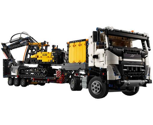 lego, 42175, חשמלי, Volvo FMX ומחפר EC230, לגו טכניק, משאית